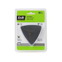 3" x 80 Grit Sandpaper  (10 Pack)  Professional Oscillating Accessory Recyclable 